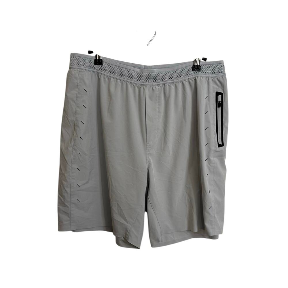 Ten Thousand Shorts Mens Large Light Gray Session Short 7" Lined Zippered Pocket